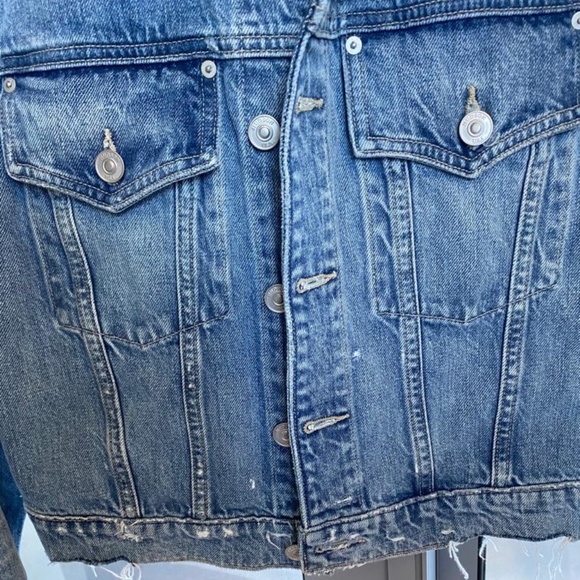 NWT Hudson Distress Cropped Trucker Jean Jacket - Picture 6 of 12